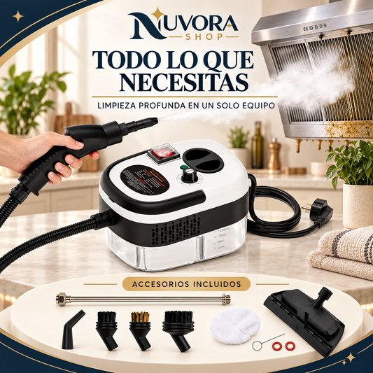Limpiador a Vapor Portátil Multiusos