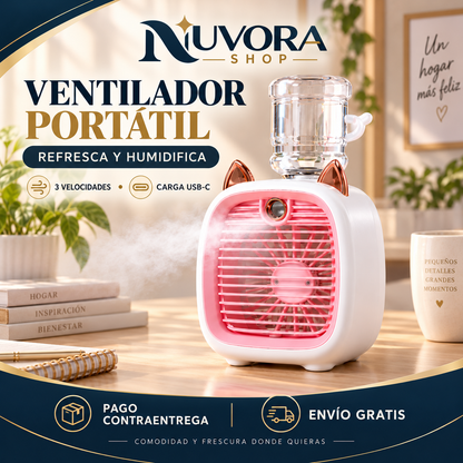 ventilador portatil con humificador