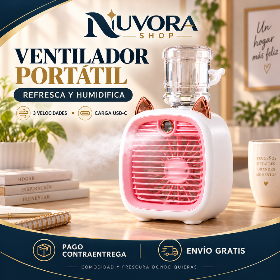 ventilador portatil con humificador